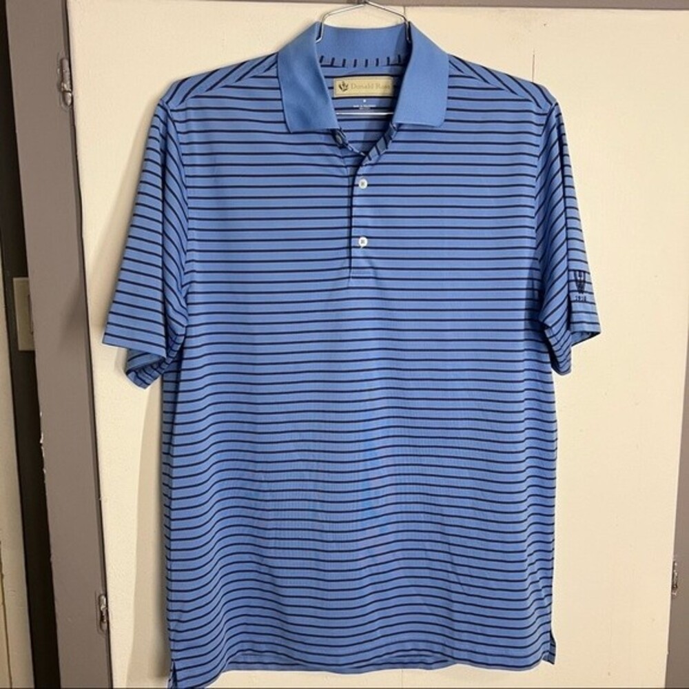 Donald Ross Blue Stripe Polo Size Medium